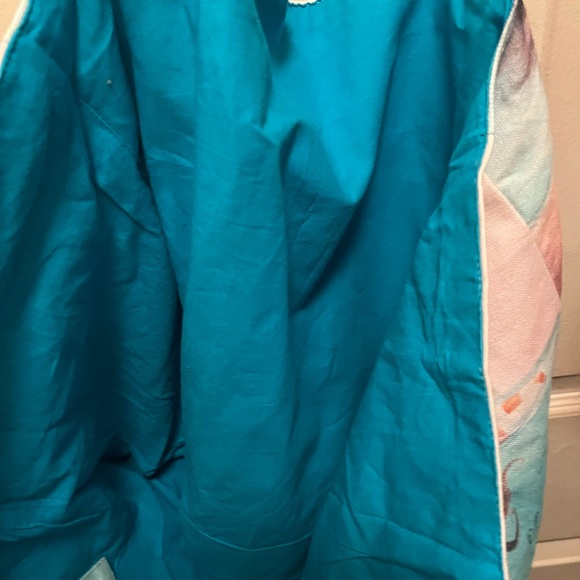 SEA LIFE LOVE Manatees Octopus Turtle Seagulls Tote Canvas Beach Bag. New. - Picture 6 of 7